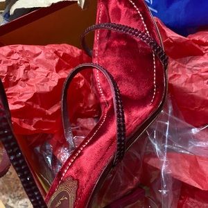 Rene Caovilla snake vintage heels